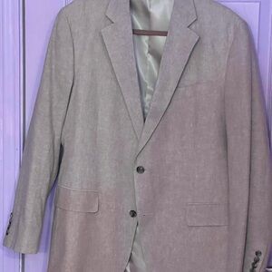 Stafford Light Beige Linen-Blend Sport Coat